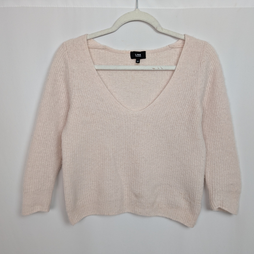 LINE The Label 100% Cashmere V-Neck Sweater